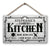 Country Kitchen Made With Love Farmhouse Decor - Personalized Custom Wood Rectangle Sign