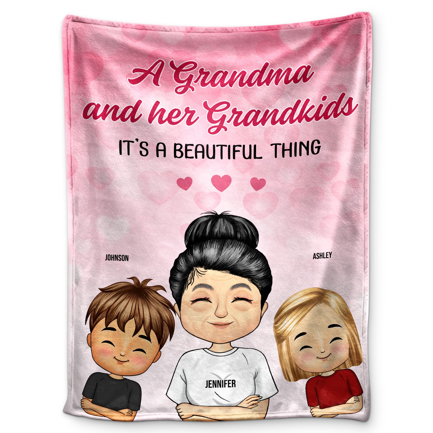 It's A Beautiful Thing - Gift For Grandma - Personalized Custom Fleece Blanket