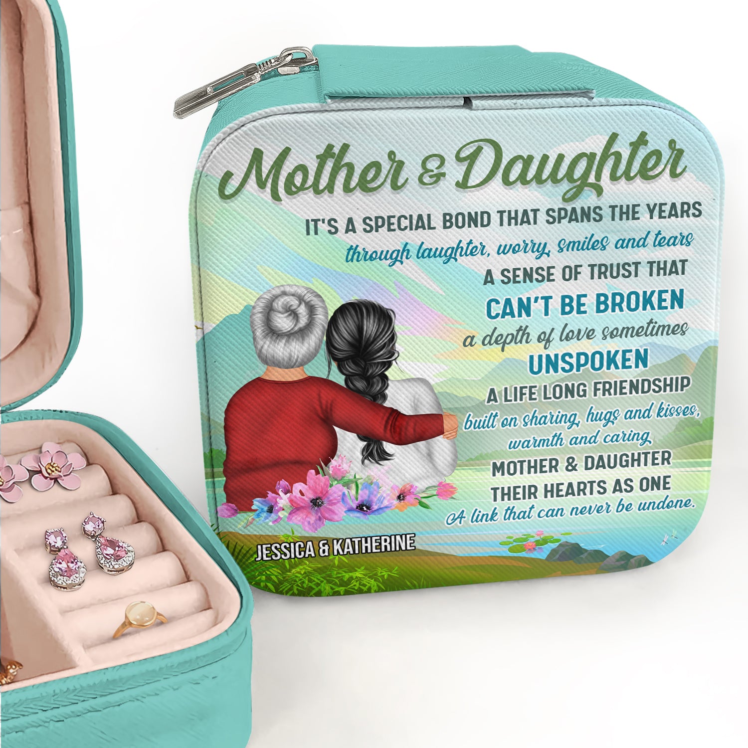 Mother & Daughter It's A Special Bond That Spans The Years - Gift For Mother - Personalized Custom Jewelry Box