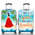 Just A Girl Who Loves Beach - Gift For Yourself, Gift For Women - Personalized Custom Luggage Cover