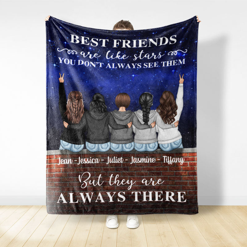 Like Stars - Gift For Besties, Best Friends, BFF - Personalized Custom Fleece Blanket