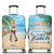 Beach Girl Born With The Beach In Their Souls - Personalized Custom Luggage Cover