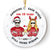 Christmas Annoying Each Other - Gift For Couples - Personalized Custom Circle Ceramic Ornament