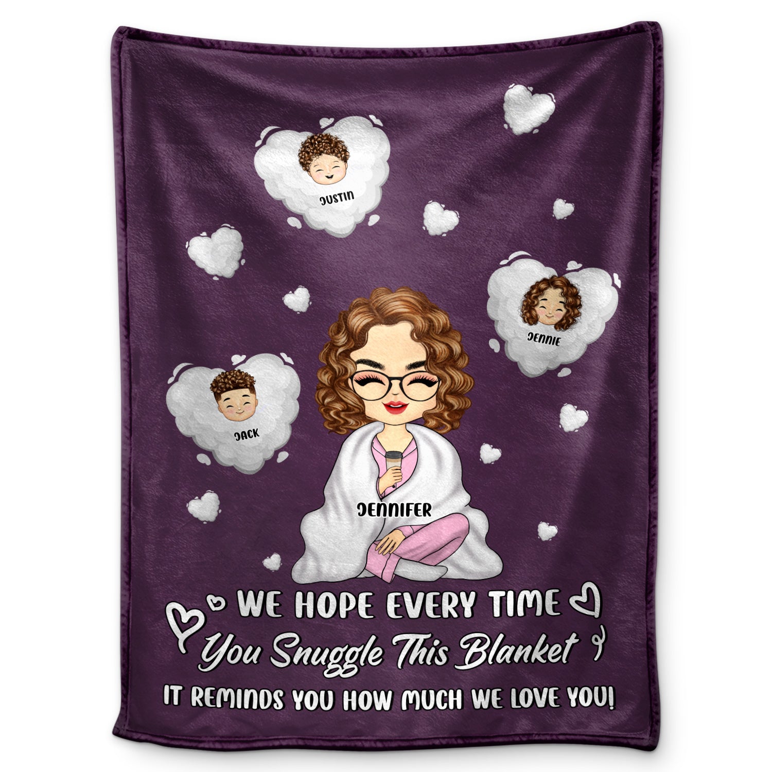 How Much We Love You - Gift For Mother - Personalized Custom Fleece Blanket