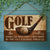 Golf An Endless Series Customized Wood Rectangle Sign