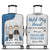 Traveling Couple Hold My Hand & I Go Anywhere - Gift For Couples - Personalized Custom Luggage Cover