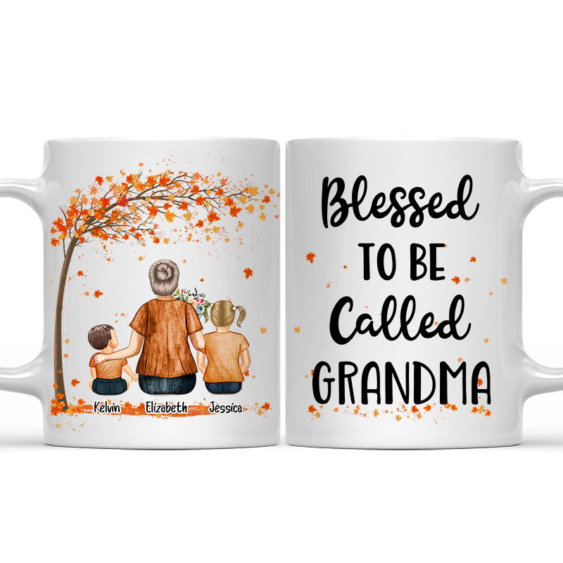 Blessed To Be Called Grandma - Gift For Grandmother - Personalized Custom Mug