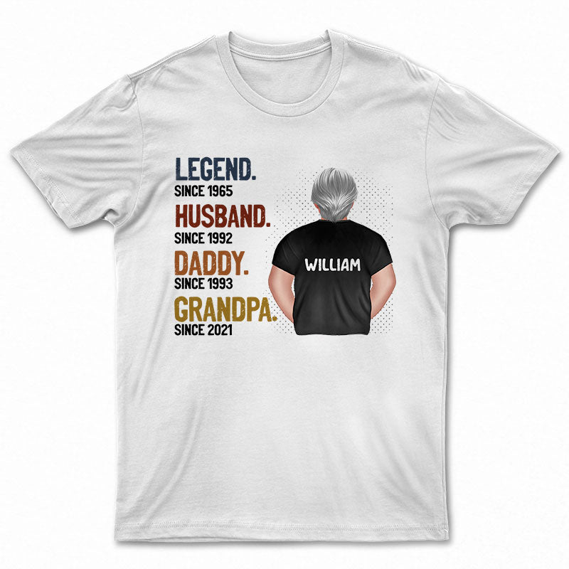 Legend Husband Daddy - Gift For Father, Dad - Personalized Custom T Shirt