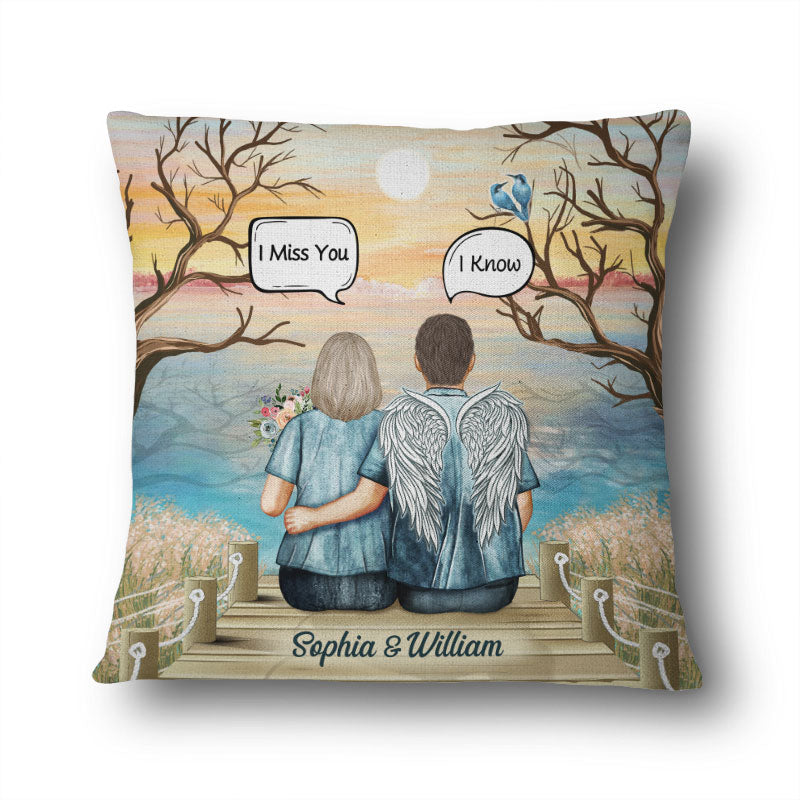 Still Talk About You Widow Middle Aged Couple - Memorial Gift - Personalized Custom Pillow