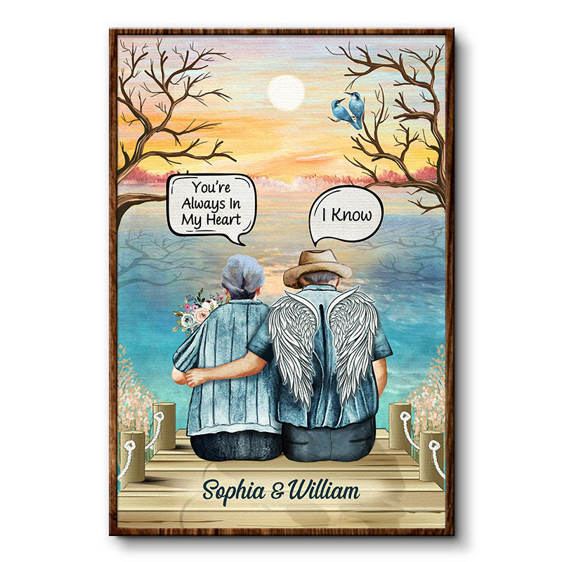 Still Talk About You Widow Old Couple - Memorial Gift - Personalized Custom Poster