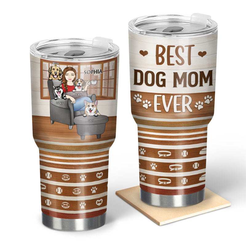 Thank You Best Dog Mom Ever Dog Lovers - Gift For Dog Lovers - Personalized Custom 30 Oz Tumbler