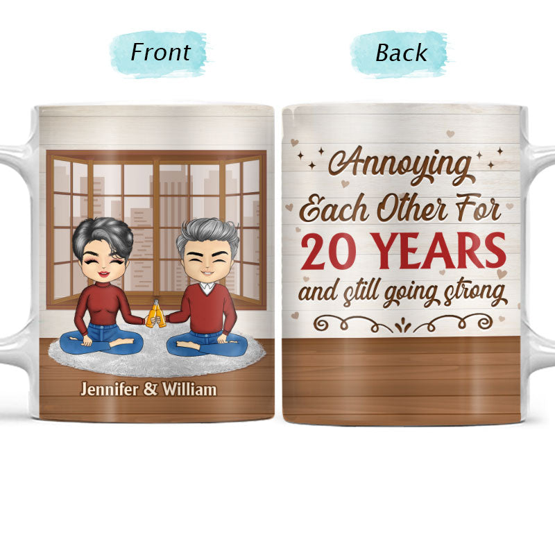 Family Couple Annoying Each Other For Years - Personalized Custom White Edge-to-Edge Mug