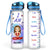 Yoga Chibi Girl I Am Divine - Personalized Custom Water Tracker Bottle