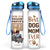 Drink Your Doggone Water Best Dog Mom Ever - Mother Gift - Personalized Custom Water Tracker Bottle