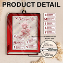 Gift For Yourself, Gift For Women, Happy, Christian, Christmas - God Says I Am Toile De Jouy Birth Flower Book Shape - Personalized 3-Layered Acrylic Shaker Ornament