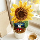 Family,Memorial,Love - Memorial Be The Things You Loved The Most - Personalized Crochet Plant Pot