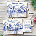 Gift For Couples,Old Couples,Christmas,Love - Couple Together When We Get To The End - Personalized Wooden Slide Ornament