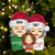 Christmas Grandparents Hugging Grandkid - Gift For Family - Personalized Cutout Acrylic Ornament