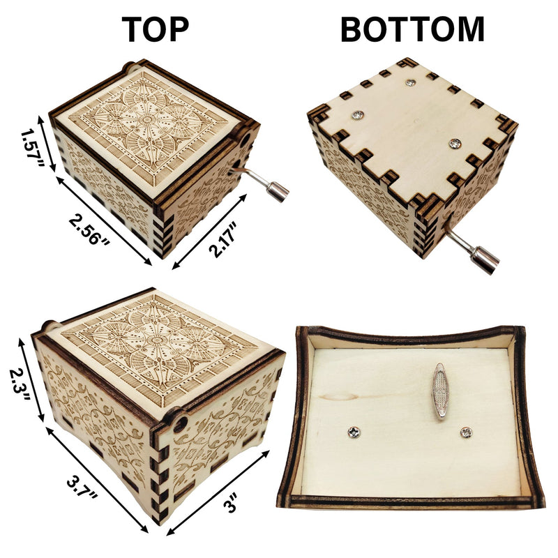 I Miss You I Know - Memorial Gift For Family, Friends, Siblings - Personalized Spin Button, Hand Crank Music Box