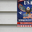 America 250th,Independence Day,Family,Happy,Top Market,Proud - 250 Years America Semiquincentennial - Personalized Flag