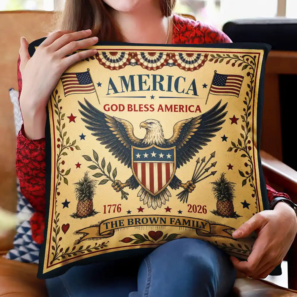 Independence Day,America 250th,Family,Gift For Bestie,Gift For Sibling,Gift For Grandparents,Gift For Yourself,Gift For Women,Gift For Men,Parents,Proud - 250 Years Of Freedom US Independence Day - Personalized Pillow