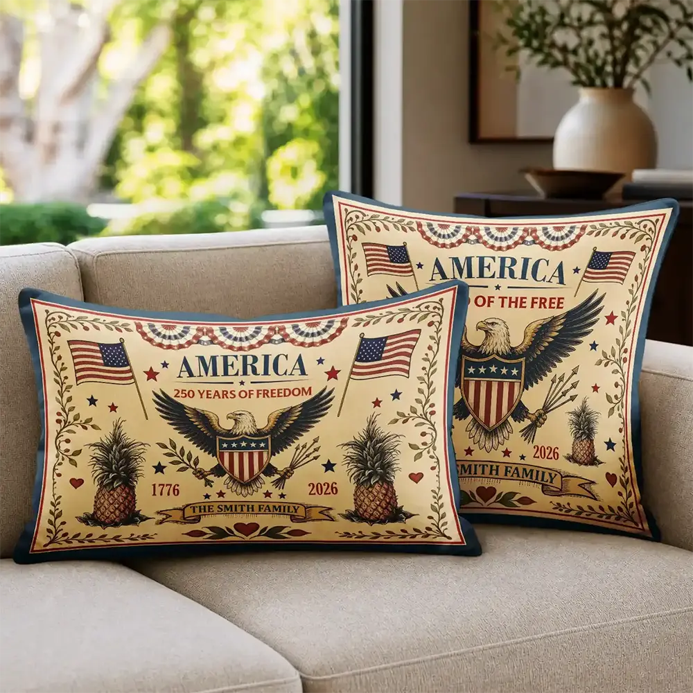 250 Years Of Freedom US Independence Day - Personalized Pillow