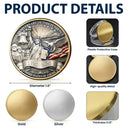 No Custom,America 250th,Independence Day,Gift For Yourself,Happy,Proud - 250 Years Of Freedom Vintage American Eagle - Commemorative Keepsake Coin