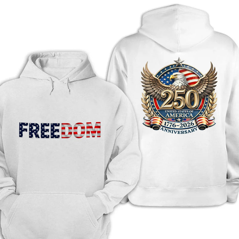 Independence Day,America 250th,Gift For Yourself,Happy,No Custom,Gift For Women,Gift For Men - 250th Anniversary Eagle US Independence Day - T Shirt