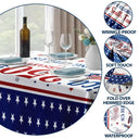 America 250th,Independence Day,Family,Proud,Custom Text - 250th Anniversary Thank You For Celebrating With Us - Personalized Tablecloth