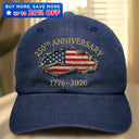 250th Anniversary US Independence Day - Vintage Washed Denim Cap