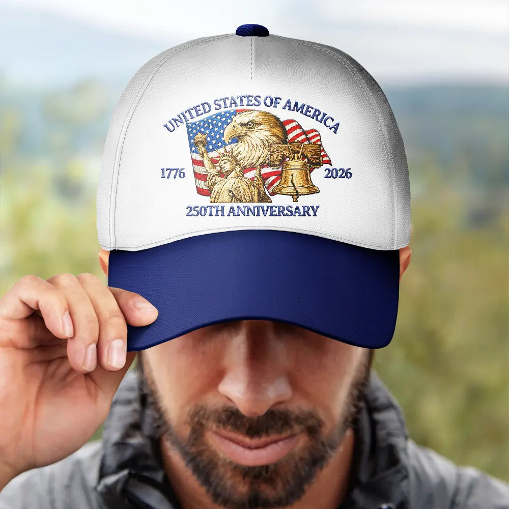 Independence Day,America 250th,Gift For Yourself,Happy,No Custom,Gift For Women,Gift For Men - 250th Anniversary US Liberty Bell Eagle - Classic Cap