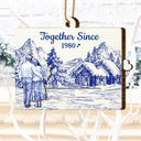 Gift For Couples,Old Couples,Christmas,Love - Couple Together When We Get To The End - Personalized Wooden Slide Ornament
