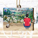 Pet Lovers,Pet Mom,Pet Dad,Christmas,Love,Memorial - My Hardest Goodbye I Miss You Memorial Dog Cat - Personalized Wooden Slide Ornament