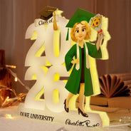 Graduation,Happy,Vector - 3D Effect Graduation Man Woman - Personalized Custom Shaped Light Box