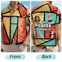 Gift For Grandpa,Gift For Father,Funny - 3D Cartoon Kid This Papa Grandpa Dad Belong To - Personalized Hawaiian Shirt