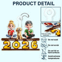 Gift For Couples,Gift For Husband,Gift For Wife,Gift For Boyfriend,Gift For Girlfriend,LGBT,Pet Lovers,Pet Couple,Dog Lovers,Dog Couple,Cat Lovers,Cat Couple,Love - 3D Couple With Dogs Cats - Personalized Acrylic Car Hanger