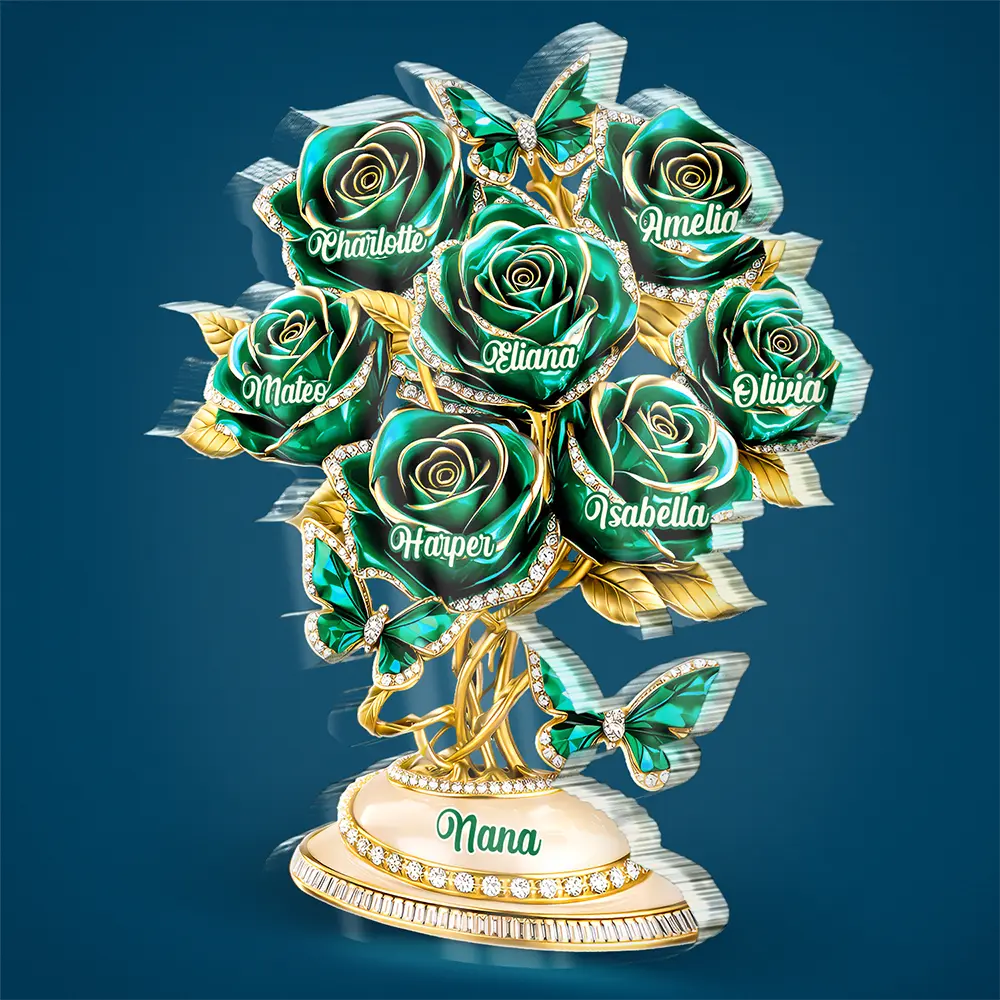 3D Crystal Effect Roses Mom’s Everlasting Love - Personalized Custom S ...