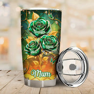 Gift For Mother,Gift For Grandma,Gift For Women,Love,Top Market - 3D Crystal Effect Roses Mom’s Everlasting Love - Personalized Tumbler