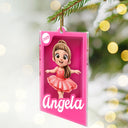 Gift For Kids,Gift For Grandkids,Happy,Christmas,Top Market - 3D Effect Kid In Toy Box - Personalized Custom Shaped Acrylic Ornament