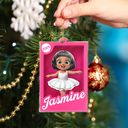 Gift For Kids,Gift For Grandkids,Happy,Christmas,Top Market - 3D Effect Kid In Toy Box - Personalized Custom Shaped Acrylic Ornament