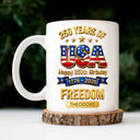 America 250th, Independence Day, Gift For Men, Gift For Yourself, Proud, Icon - 3D Effect 250 Years Of Freedom - Personalized Mug