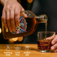 America 250th,Independence Day,Gift For Men,Gift For Yourself,Proud,Icon - 3D Effect 250th Anniversary - Personalized Whiskey Bottle