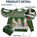 Pet Lovers,Pet Mom,Pet Dad,Dog Lovers,Dog Mom,Dog Dad,Christmas,Happy, - 3D Effect A Girl And Her Dog - Personalized Unisex Ugly Sweater