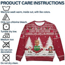 Pet Lovers,Pet Mom,Pet Dad,Dog Lovers,Dog Mom,Dog Dad,Christmas,Happy, - 3D Effect A Girl And Her Dog - Personalized Unisex Ugly Sweater