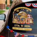America 250th,Independence Day,Family,Proud,Custom Text - 3D Effect America 250th Anniversary - Personalized Decor Decal