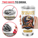 America 250th,Independence Day,Gift For Yourself,Proud,Custom Text - 3D Effect America 250th Anniversary - Personalized Tumbler