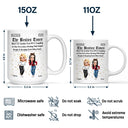 Gift For Bestie,Old Best friends,Gift For Sisters,Happy - 3D Effect Besties Here's To Another Year Of Us - Personalized Mug