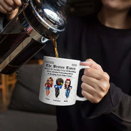 Gift For Bestie,Old Best friends,Gift For Sisters,Happy - 3D Effect Besties Here's To Another Year Of Us - Personalized Mug