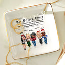 Gift For Bestie,Old Best friends,Gift For Sisters,Happy - 3D Effect Besties Here's To Another Year Of Us - Personalized Ring Dish