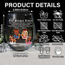 Gift For Bestie,Old Best friends,Gift For Sisters,Happy - 3D Effect Besties Here's To Another Year Of Us - Personalized Stemless Wine Glass